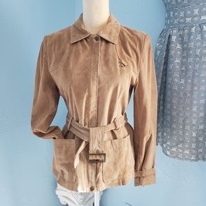 Uniform John Paul Richard suede belted coat